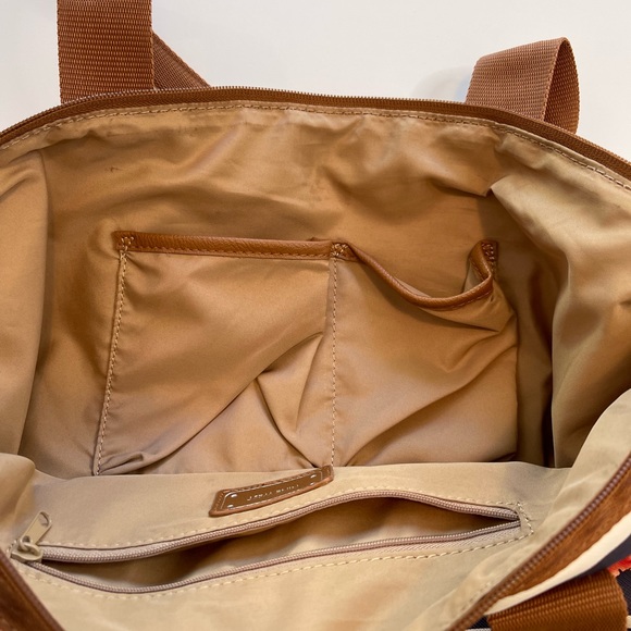 Nine West Floral Striped Faux Leather Tote Bag - Picture 12 of 15